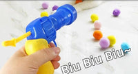 Cat Paradise Interactive Toy Set - Silent Colorful Ball Launcher Gun Set (Vibrant Plush Balls + Plastic Gun) - 4FurBaby