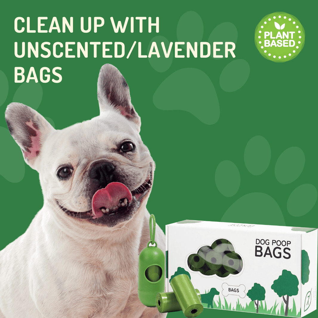 Eco - Friendly Degradable Pet Waste Bag Set - Thick Poop Bags with Dispenser - 4FurBaby