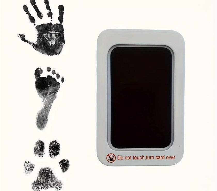 No - Mess Pet Paw Print Keepsake Set - Inkless Hand and Footprint Frame Kit - 4FurBaby