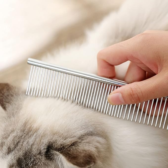 Pet Anti - Static Stainless Steel Comb - Small 3✖️16cm - 4FurBaby