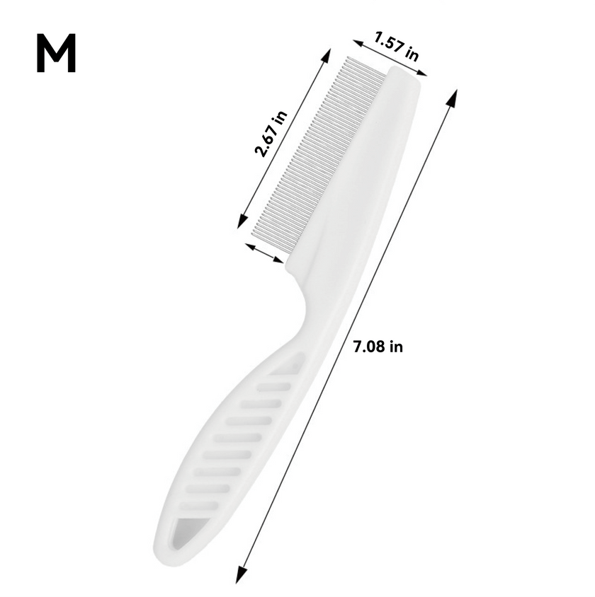 Professional Pet Flea & Grooming Comb - 2 - in - 1 Deep Clean Solution - Deep Fur Care Made Easy - 4FurBaby