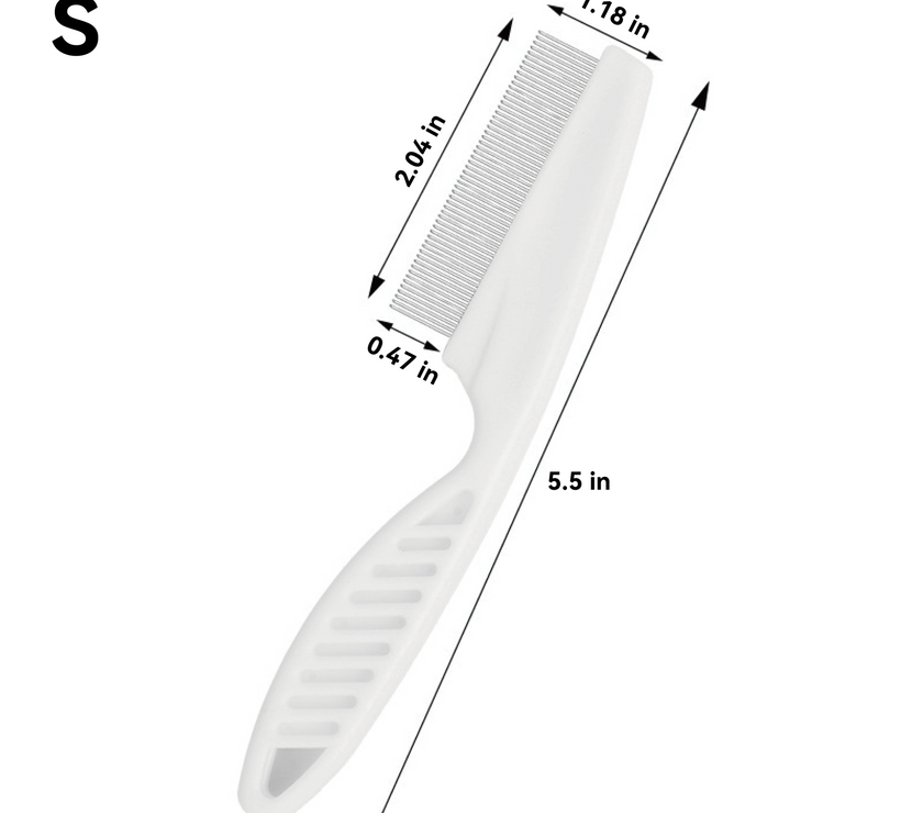 Professional Pet Flea & Grooming Comb - 2 - in - 1 Deep Clean Solution - Deep Fur Care Made Easy - 4FurBaby