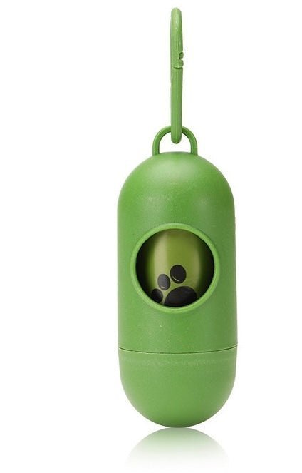 biodegradable trash pet poop bags along with a dispenser designed for convenience and environmental sustainability